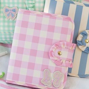 EUC Stoney Clover Lane, Pastel Picnic Ruffle Notebook in Watermelon (no insert)
